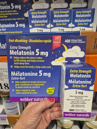 Image of Webber Naturals Melatonin 5 MG 400 tablets - 1 x 500 Grams
